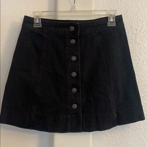 Madewell button front skirt